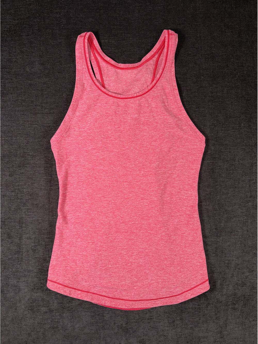 Lululemon Think Fast Tank Top Pink Heathered